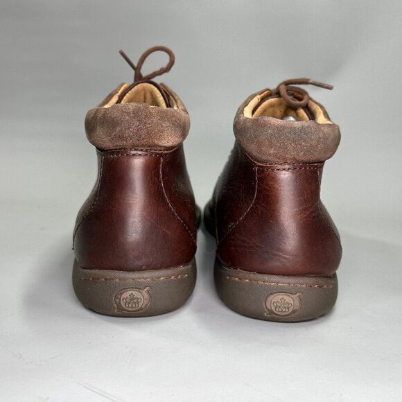 Born Nigel Boots Men's Size 11.5 Dark Brown Leather Lace Up Casual Ankle Chukka - Picture 6 of 14